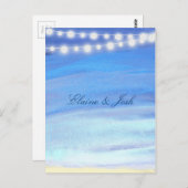 Strandleuchten am Wasser Postkarte (Vorne/Hinten)