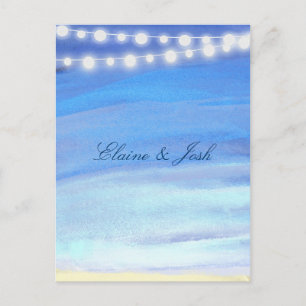 Strandleuchten am Wasser Postkarte