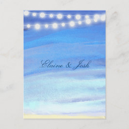 Strandleuchten am Wasser Postkarte