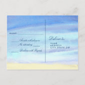 Strandleuchten an der UAWG Einladungspostkarte (Rückseite)