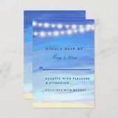 Strandleuchten an der UAWG RSVP Karte (Vorne/Hinten)