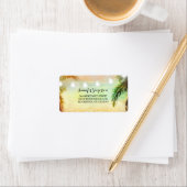 Strandlicht Sonnenuntergang Adressaufkleber (Insitu)