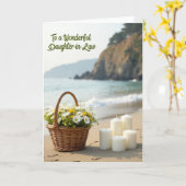 Strandliebe Mütter Karte (Gelbe Blume)
