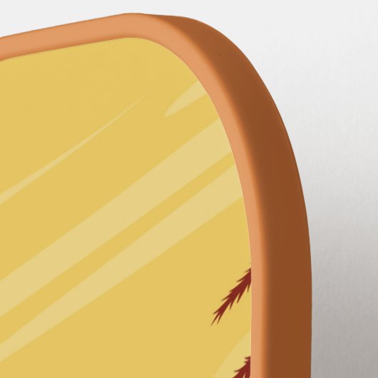 Strandliebende Dackel Pickleball-Geschenk Pickleball Schläger (Linke Seite)