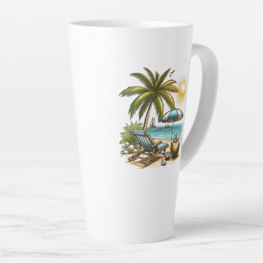 Strandliebhaber Groß Milchtasse (Rechte Ecke)