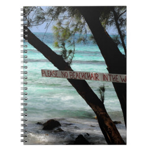 Strandliegen Rum Point Grand Cayman Notizblock