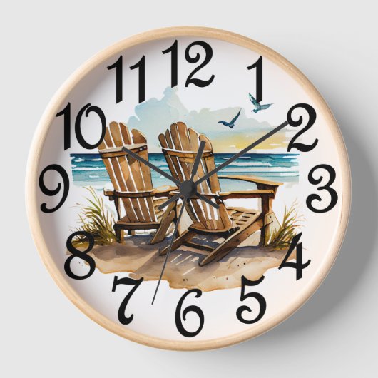 Strandliegen uhr (Vorderseite)