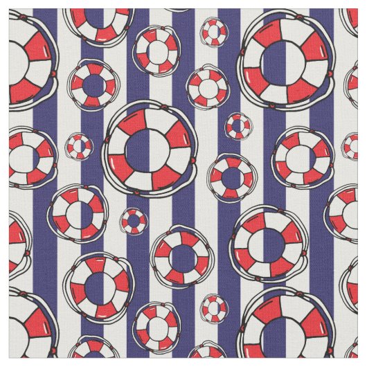 Strandliegen und blaue weiße Streifen Stoff (Nahaufnahme)