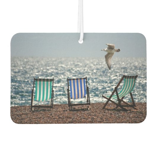 Strandliegen und Seagull Autolufterfrischer (Vorderseite)