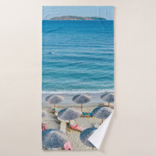 Strandlounge direkt am Meer Badehandtuch