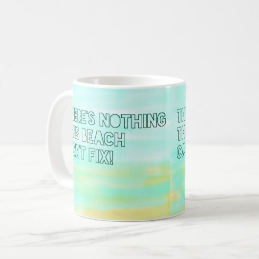 Strandlover Zitat Wasserfarben Minimalistische Typ Kaffeetasse (Vorderseite Links)