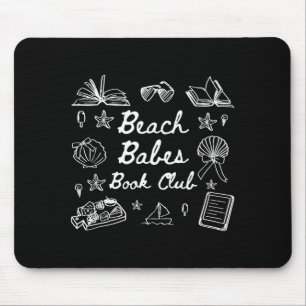 Strandmädchen Buchclub Sommer Stimmung Bücherwurm  Mousepad