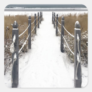 Strandmais Quadratischer Aufkleber