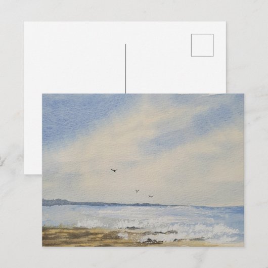 Strandmalerei Postkarte (Vorne/Hinten)