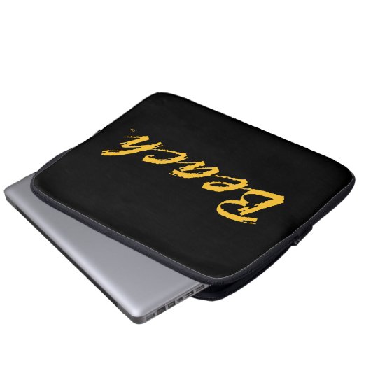 Strandmarke Laptopschutzhülle (Vorne Knopf)