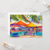 Strandmarkthallen Aquarellplatz Karte (Vorderseite/Rückseite Beispiel)