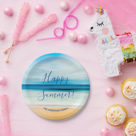 Strandmeer Sommer Party Pappteller (Party)