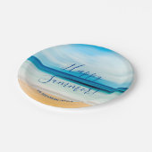 Strandmeer Sommer Party Pappteller (Schrägansicht)