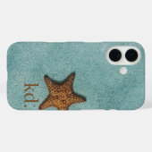 Strandmonogramm Case-Mate iPhone Hülle (Rückseite (Horizontal))