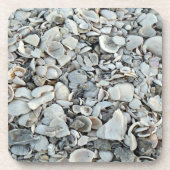 Strandmuschel-Drift Küstenmix Getränkeuntersetzer (Vorderseite)