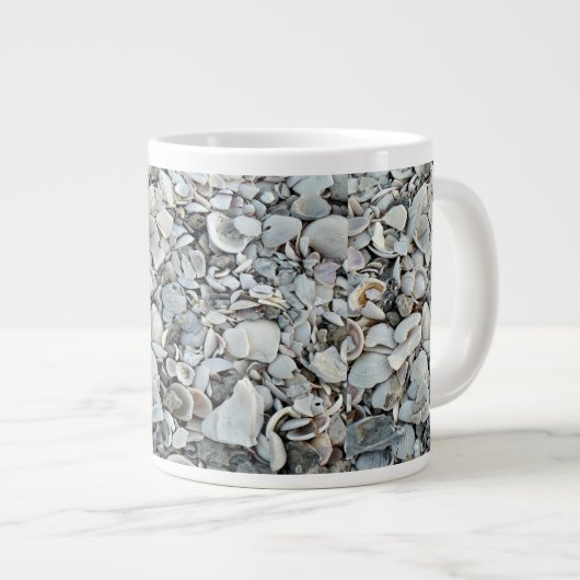 Strandmuschel Küstenbecher Jumbo-Tasse (Vorderseite Rechts)
