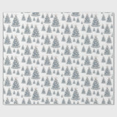 Strandmuschel-Weihnachtsbaum-Muster Geschenkpapier (Flach)