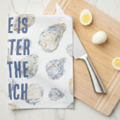 Strandmuscheln Geschirrtuch (Viertel Falte)