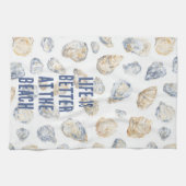 Strandmuscheln Geschirrtuch (Horizontal)