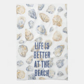 Strandmuscheln Geschirrtuch (Vertikal)