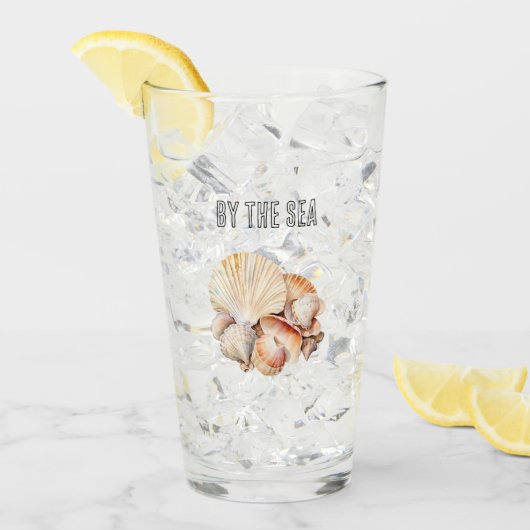 Strandmuscheln Glas (Vorderseite Ice)