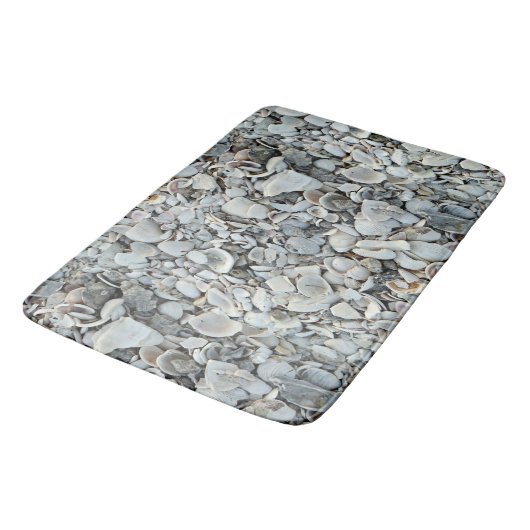 Strandmuscheln Küste  Badematte (Schrägansicht)