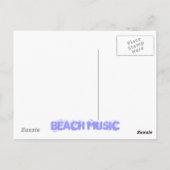 Strandmusik Postkarte (Rückseite)