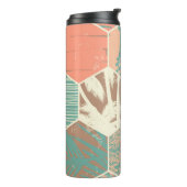 Strandmuster-Monogramm Thermosbecher (Nach links gedreht)