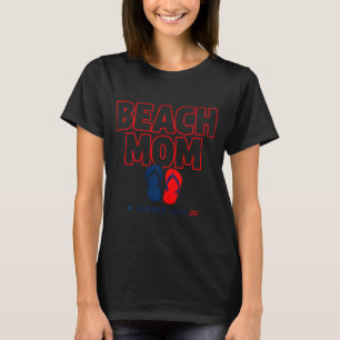 Strandmutter Sommer 2026 Flip Flops patriotisch T-Shirt