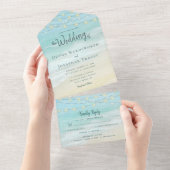 Strandnähe All In One Einladung (Abreißen)