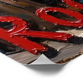 Strandnahe Blues: Löwenwand Poster (Ecke)