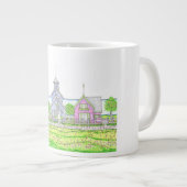 Strandnähe Hütten Große Tasse (Vorderseite Rechts)