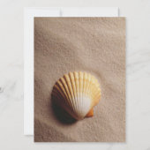 Strandnähe mit virtueller Hochzeit im Foto Einladung (Rückseite)