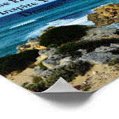 Strandnähe: Motivierend Bequemlichkeit der Reise, Poster (Ecke)