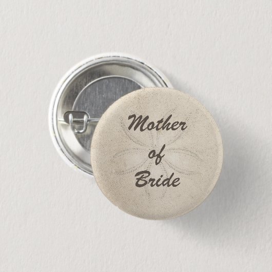 Strandnähe Mutter des Bride Button (Vorne & Hinten)
