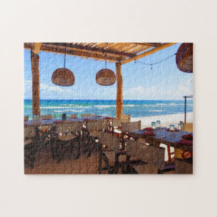 Strandnahes Restaurant auf Riviera-Maya - Puzzle