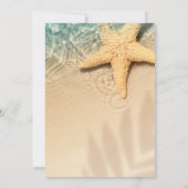 Strandnähten, Blume Bachelorette Einladung (Rückseite)