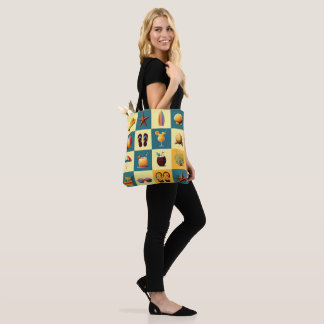 Strandobjekte Muster Tote Tasche