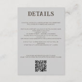 Strandpaar QR-Code und Details Begleitkarte (Vorderseite)