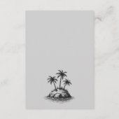 Strandpaar QR-Code und Details Begleitkarte (Rückseite)