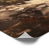 Strandpalme Bäume Wasserfarben Kunst, Dichtung und Poster (Ecke)