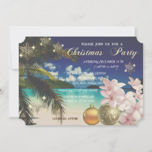 StrandPalme,Frangipani,Weihnachtsbäume Firmenfeier Einladung