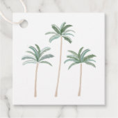 Strandpalmen  geschenkanhänger (Vorderseite)