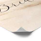 Strandpalmen Hochzeitsempfang Plakat (Ecke)