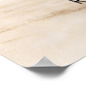 Strandpalmen Hochzeitsempfang Plakat (Ecke)